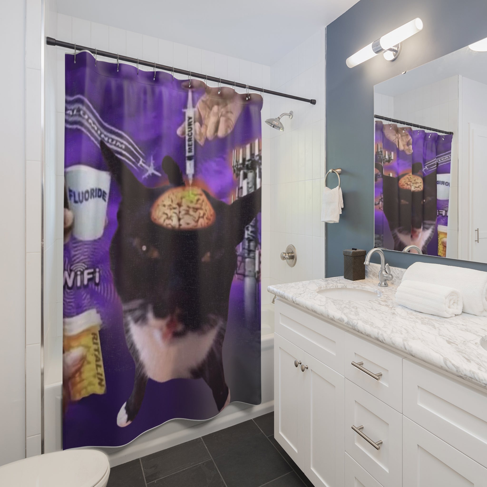 I love lean shower curtain - Unsupervised
